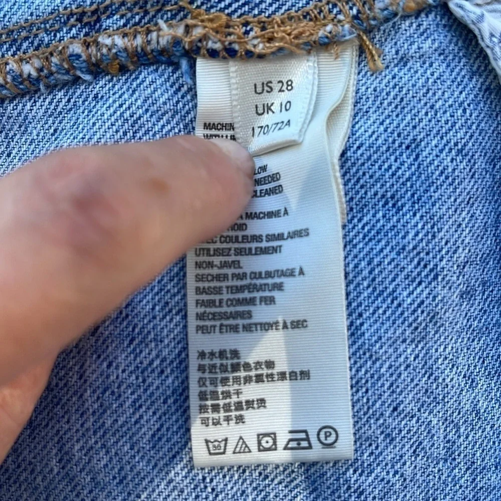 We the Free Free People Y2K Denim Mini Skirt Size 28